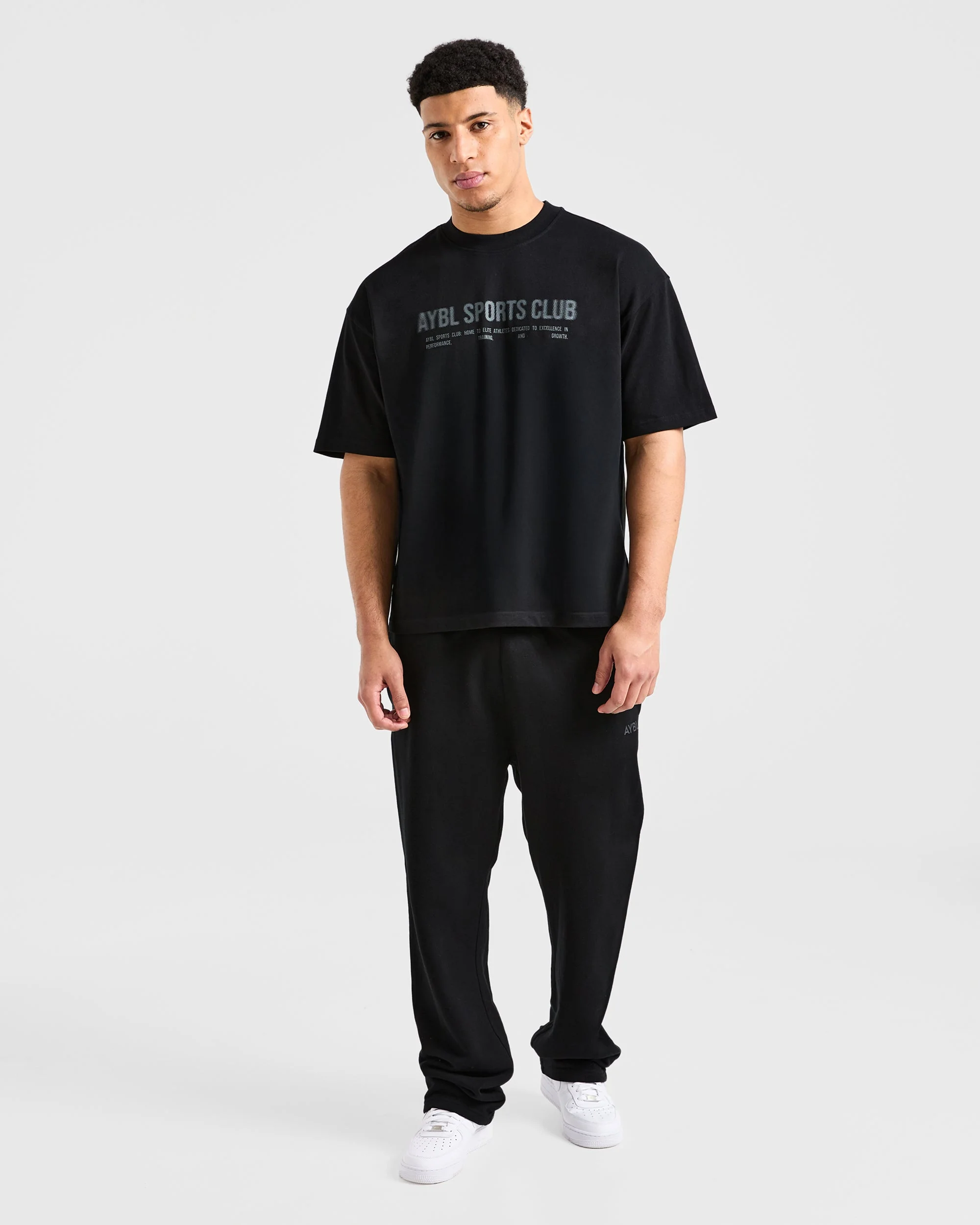 Sports Club Dot Oversized T Shirt - Zwart - Image 3
