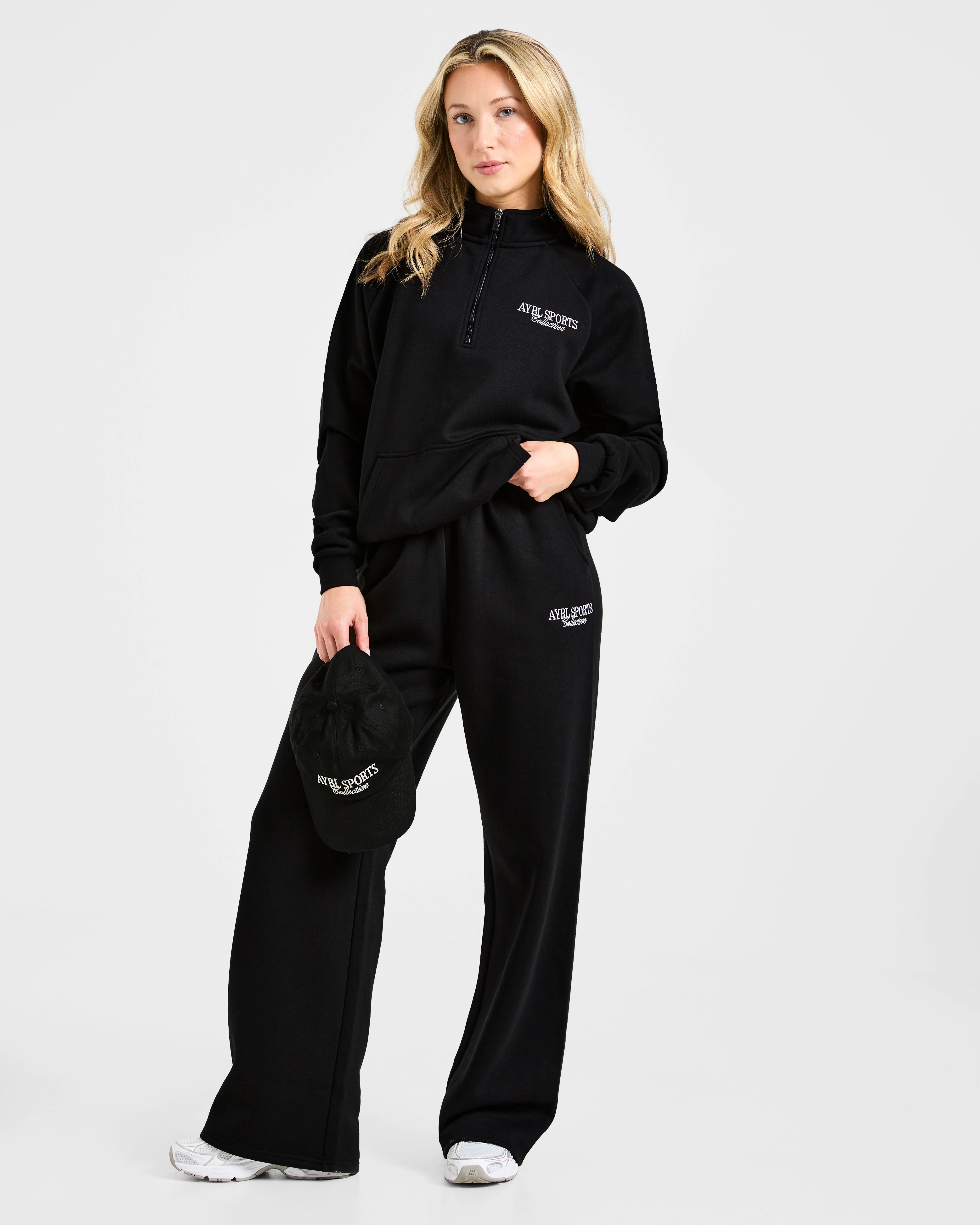 Sports Collective Oversized 1/4 Zip Pullover - Zwart - Image 7