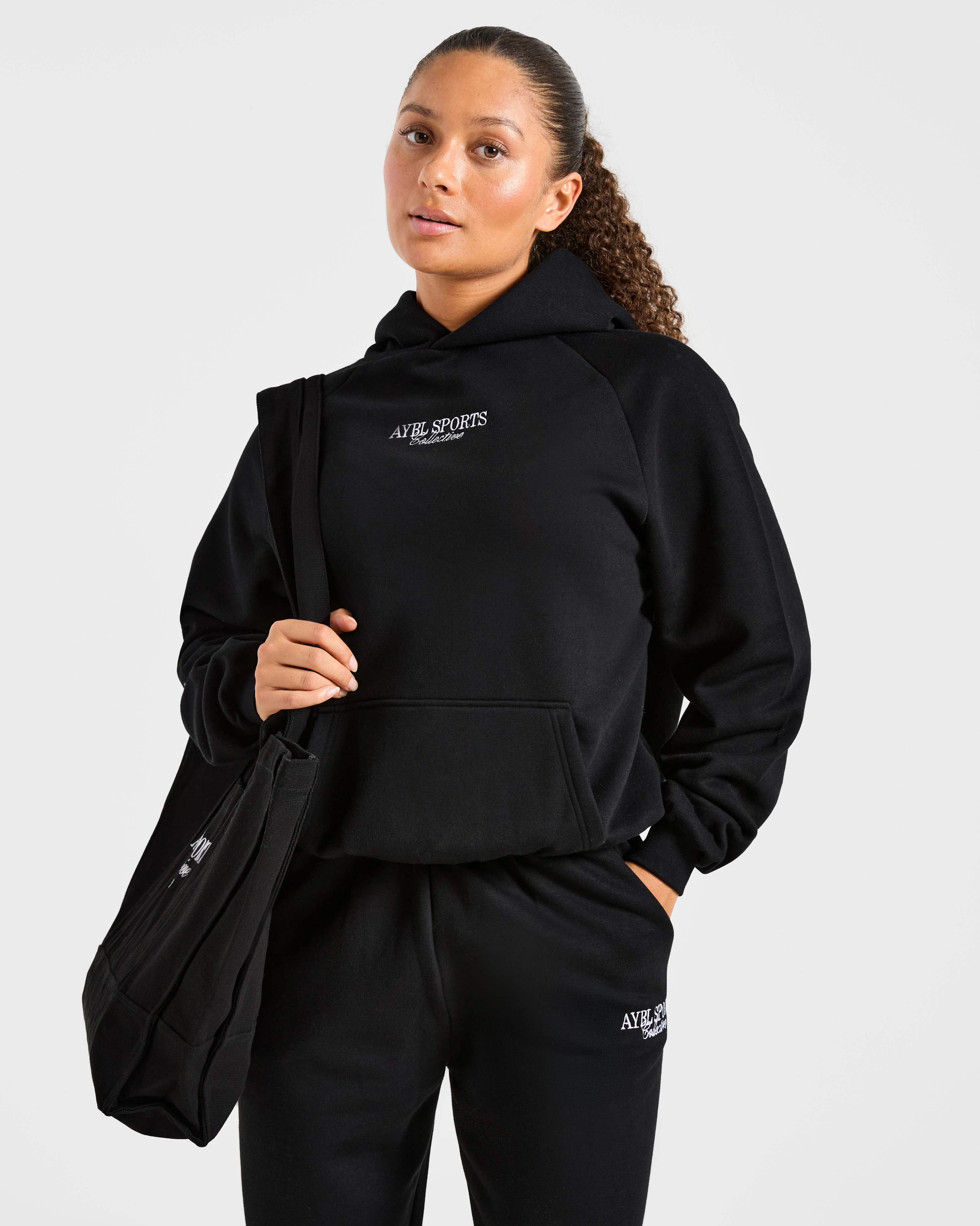 Sports Collective Oversized Hoodie - Zwart - Image 7