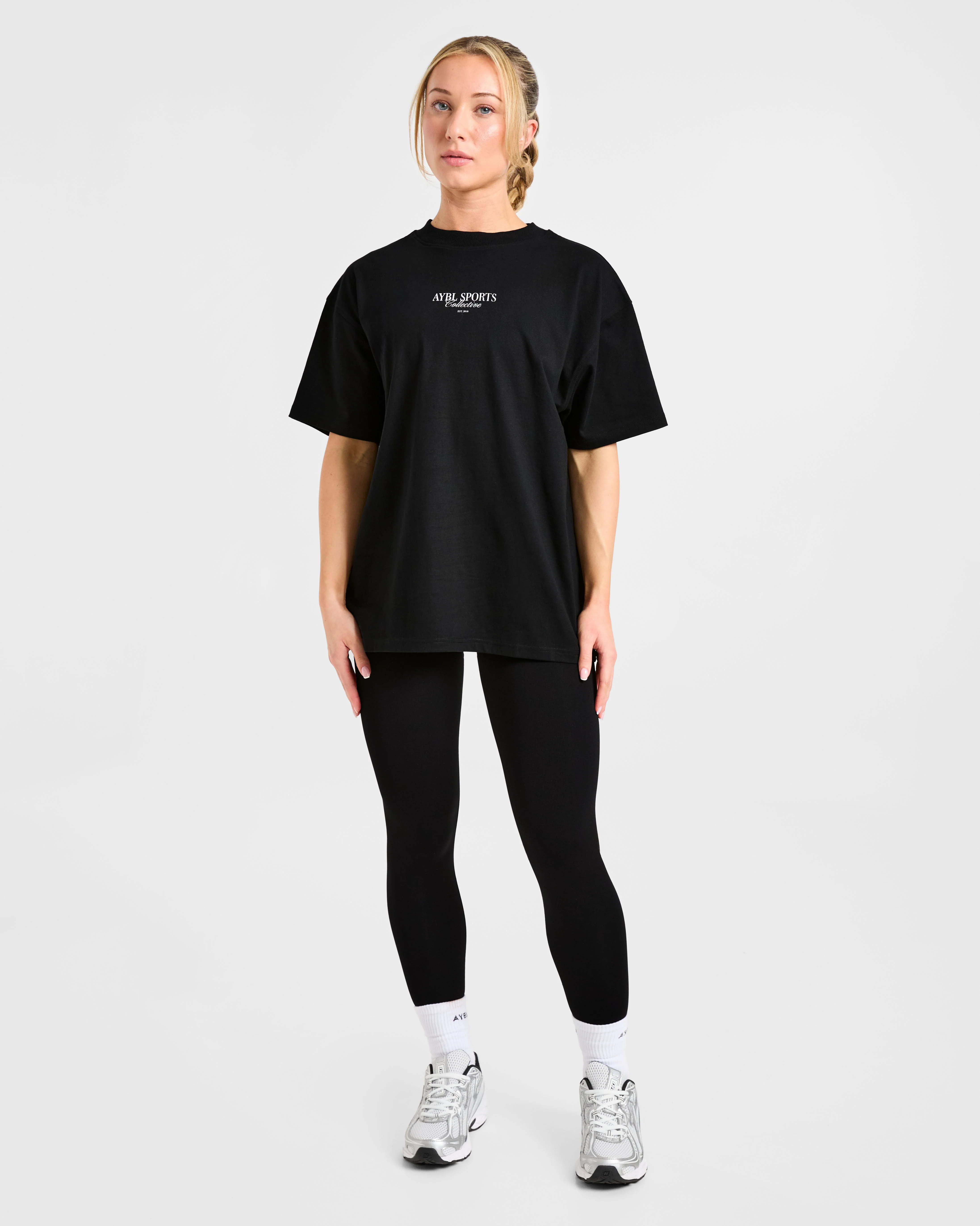 Sports Collective Oversized T Shirt - Zwart - Image 3