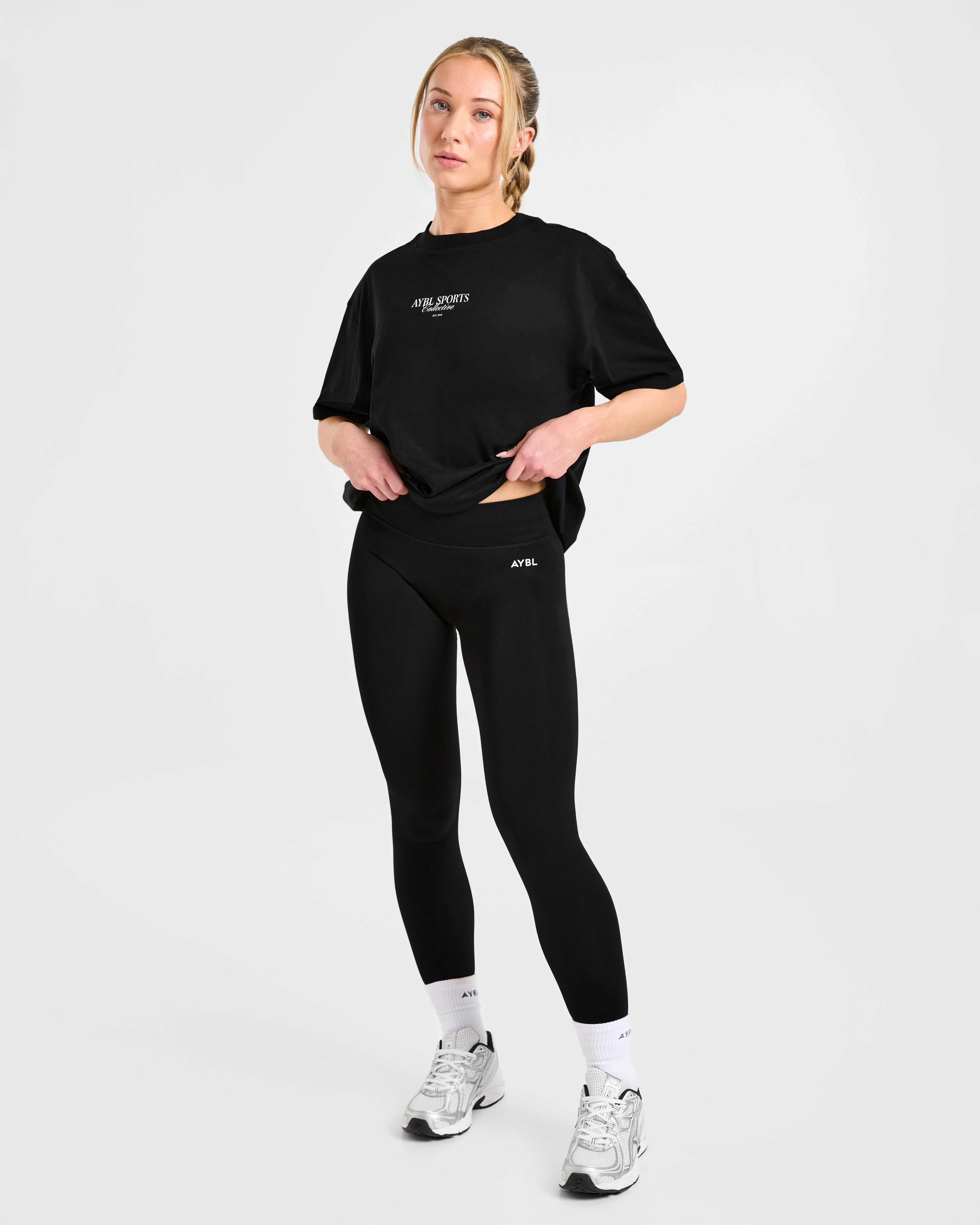 Sports Collective Oversized T Shirt - Zwart - Image 7