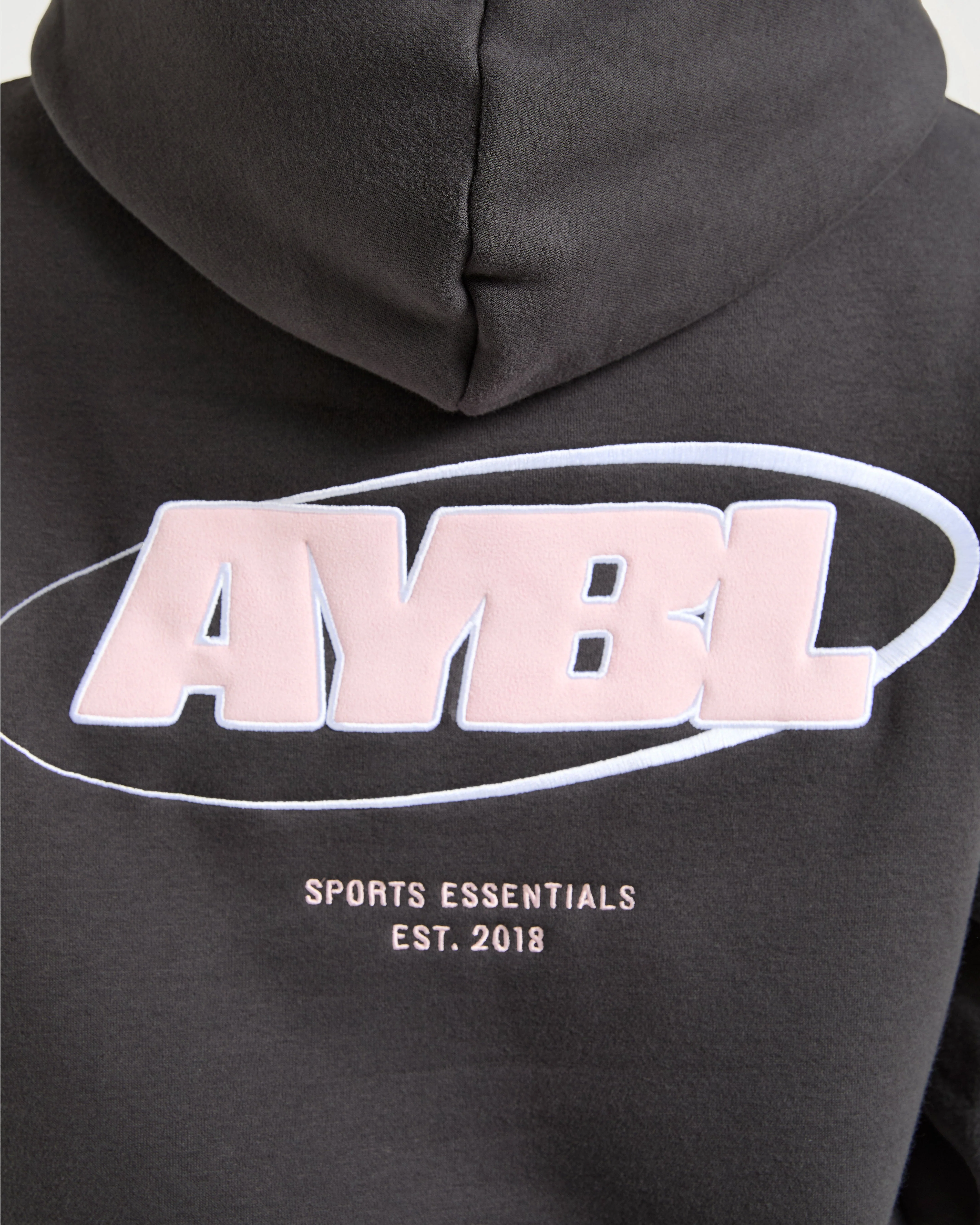 Sports Essentials Oversized Hoodie - Charcoal/Roze - Image 6