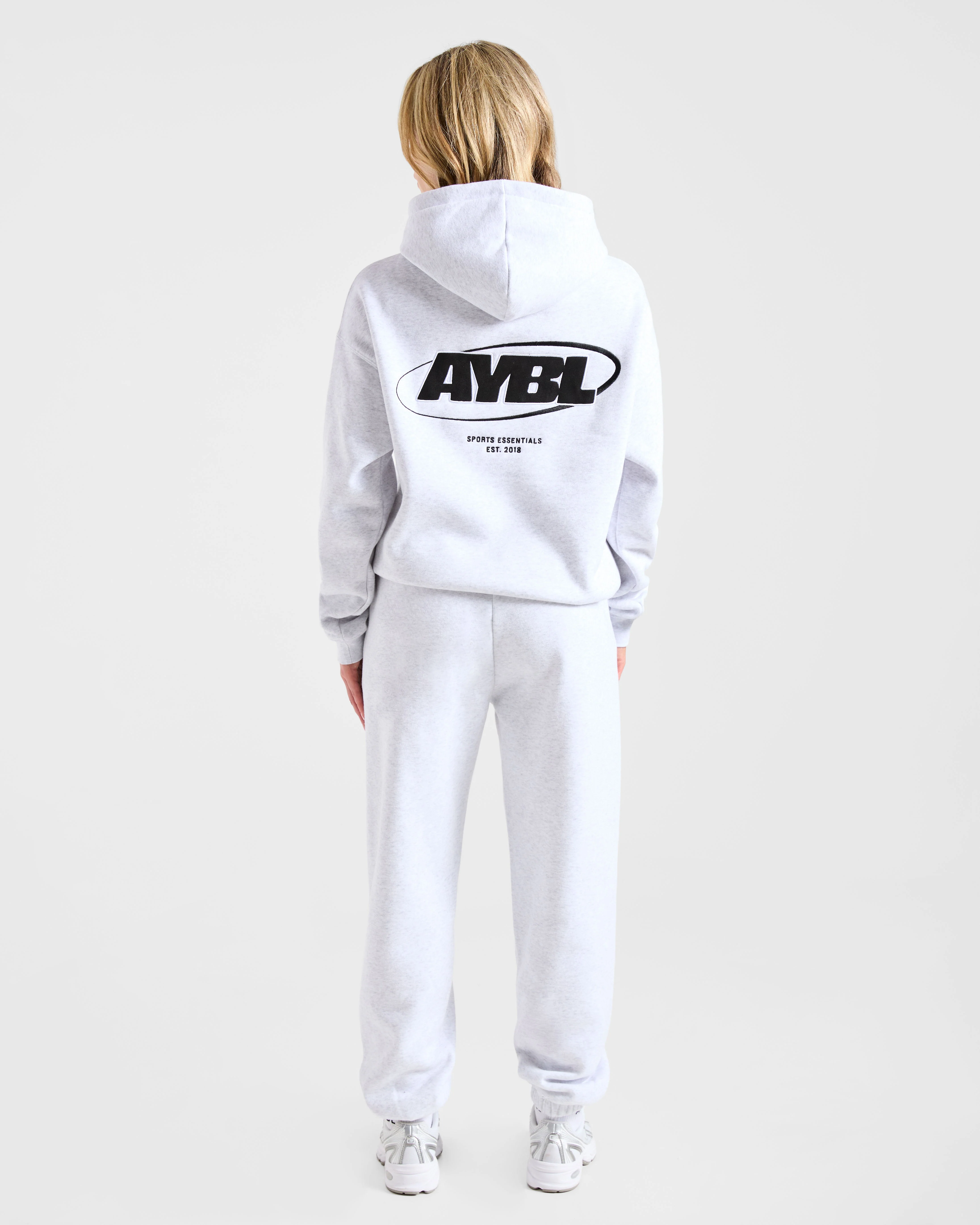 Sports Essentials Oversized Joggers - Heather Grijs/Zwart - Image 4