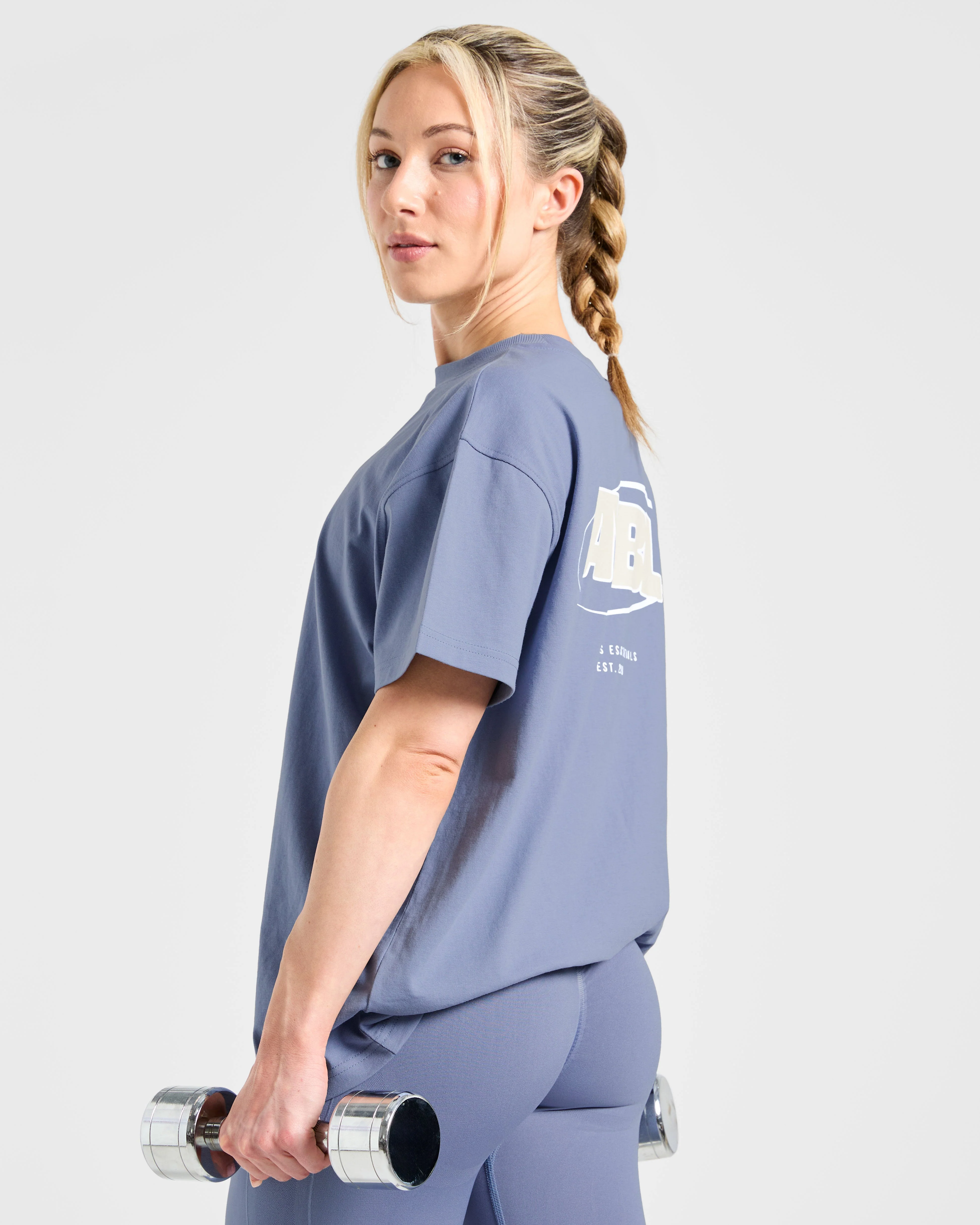 Sports Essentials Oversized T Shirt - Slate Blauw - Image 8