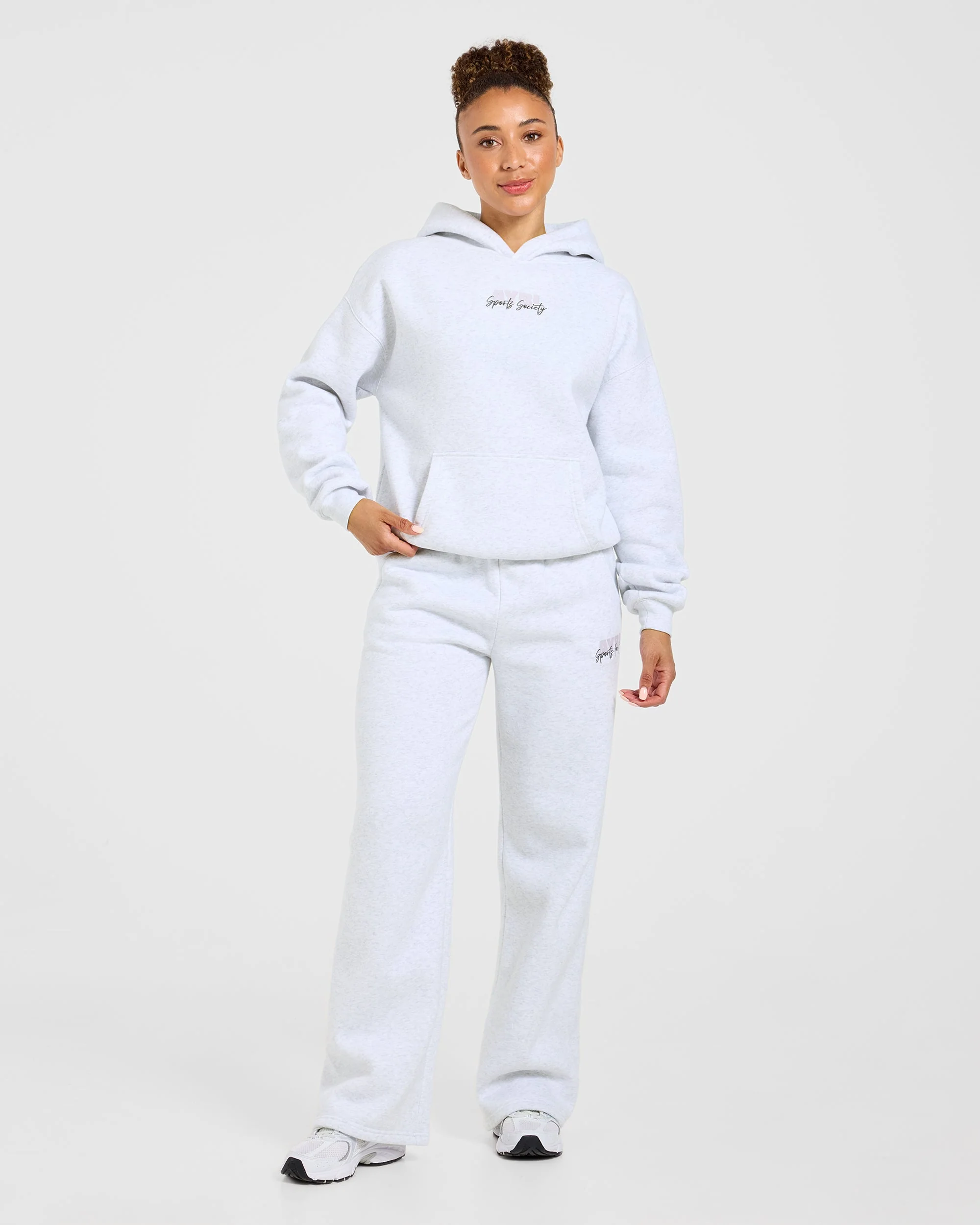 Sports Society Oversized Hoodie - Heather Grijs - Image 3