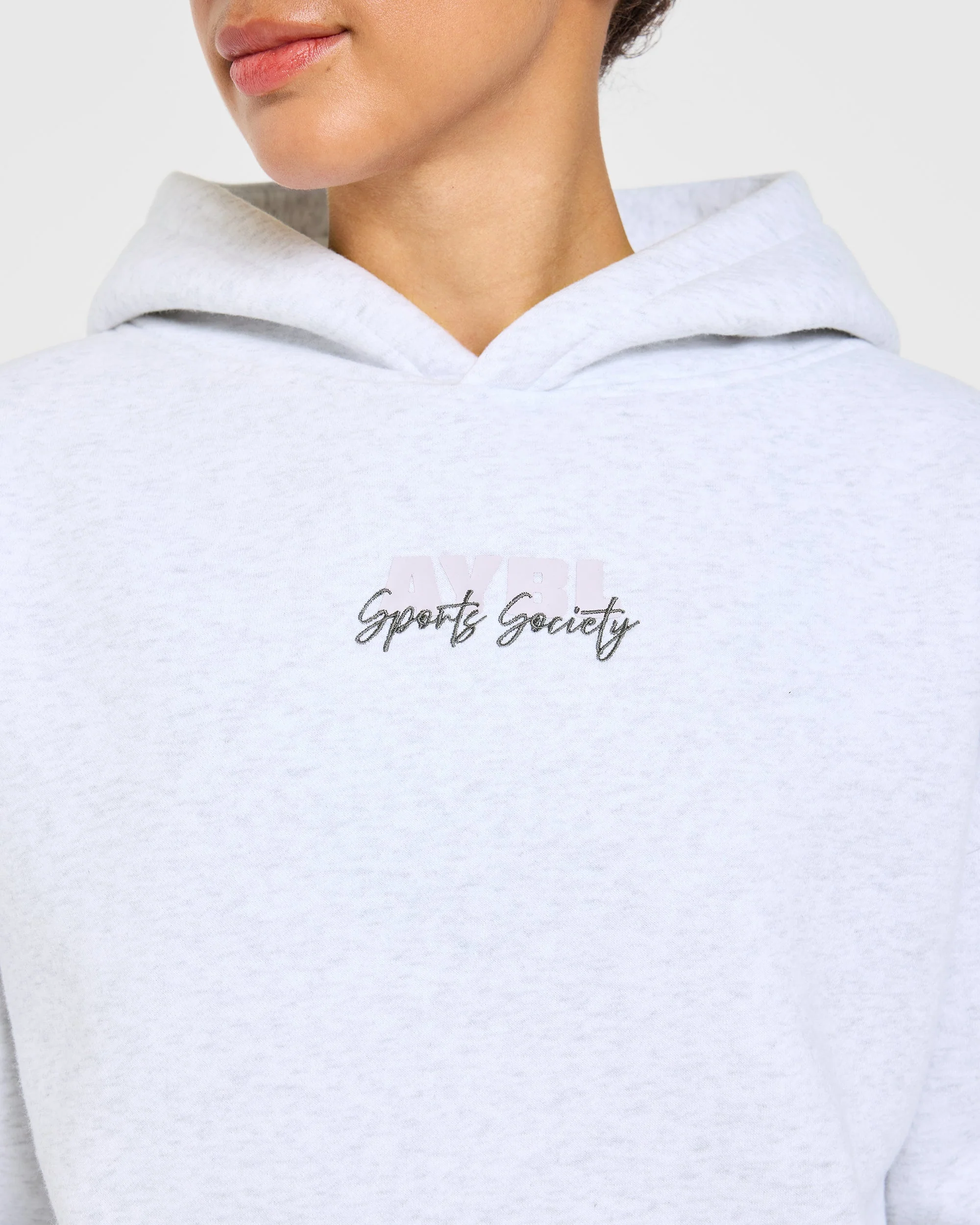 Sports Society Oversized Hoodie - Heather Grijs - Image 5