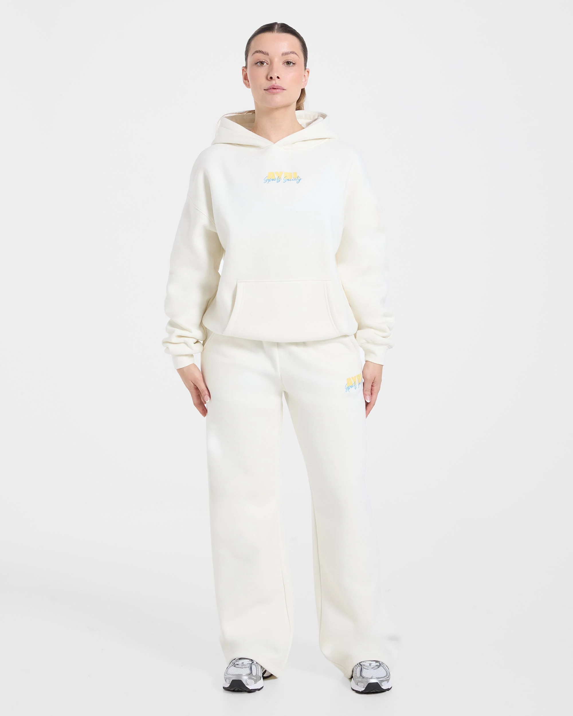 Sports Society Oversized Hoodie - Off Wit - Image 3