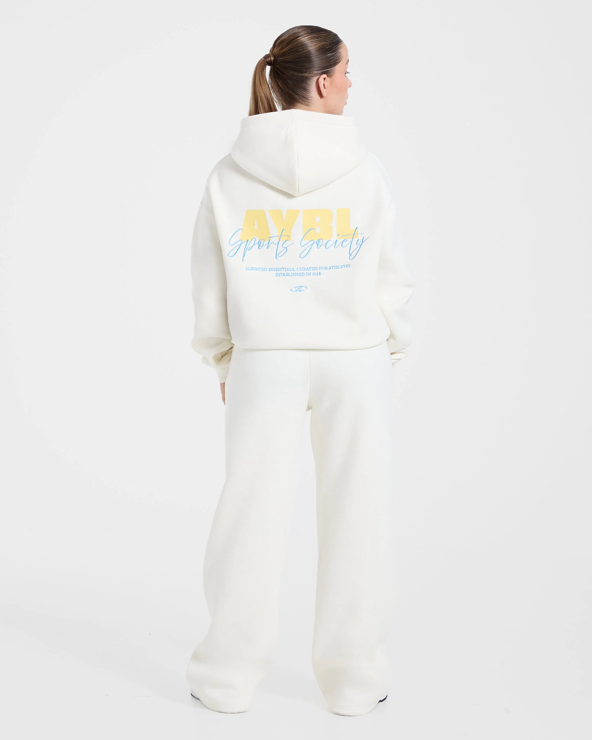 Sports Society Oversized Hoodie - Off Wit - Image 4