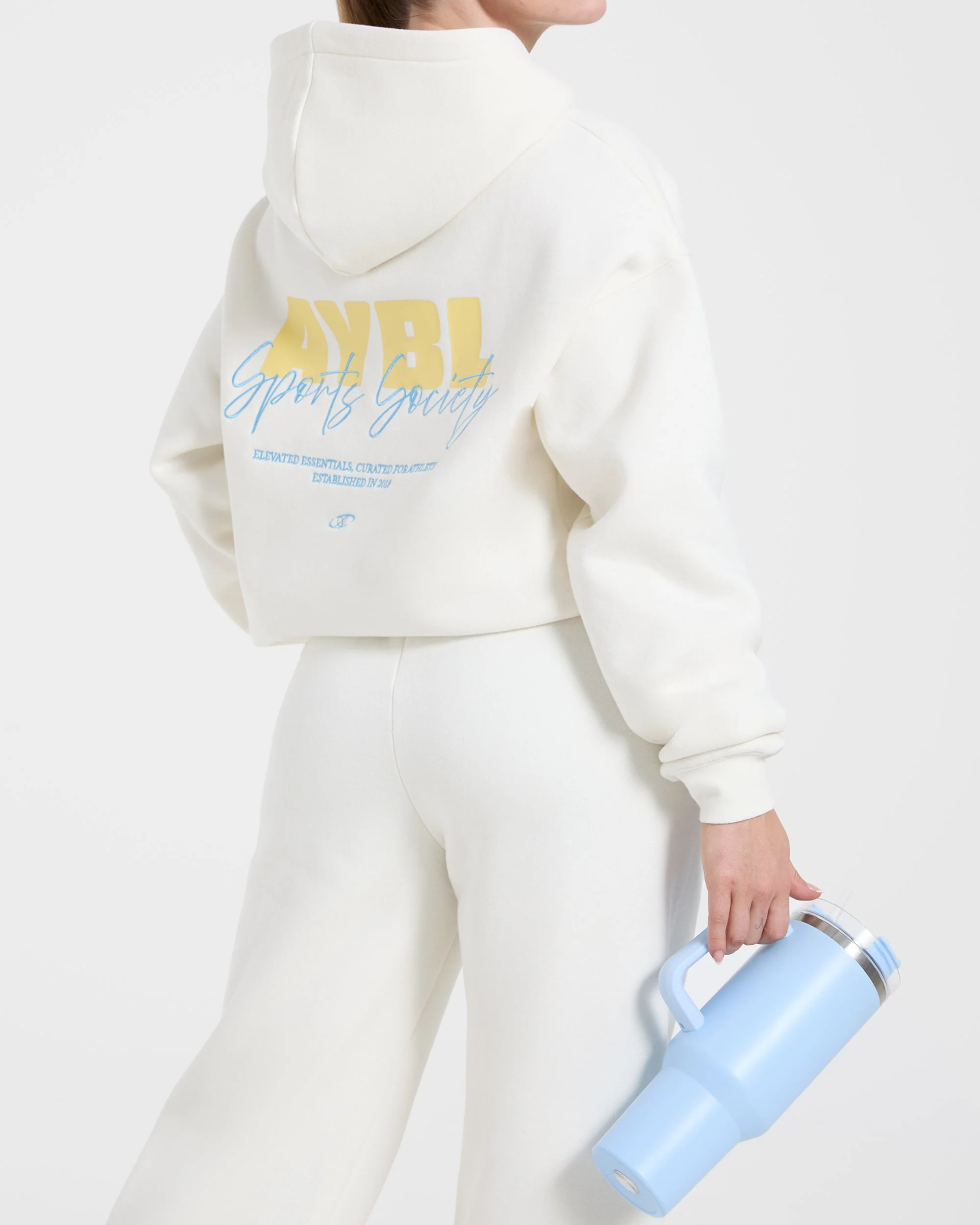 Sports Society Oversized Hoodie - Off Wit - Image 8
