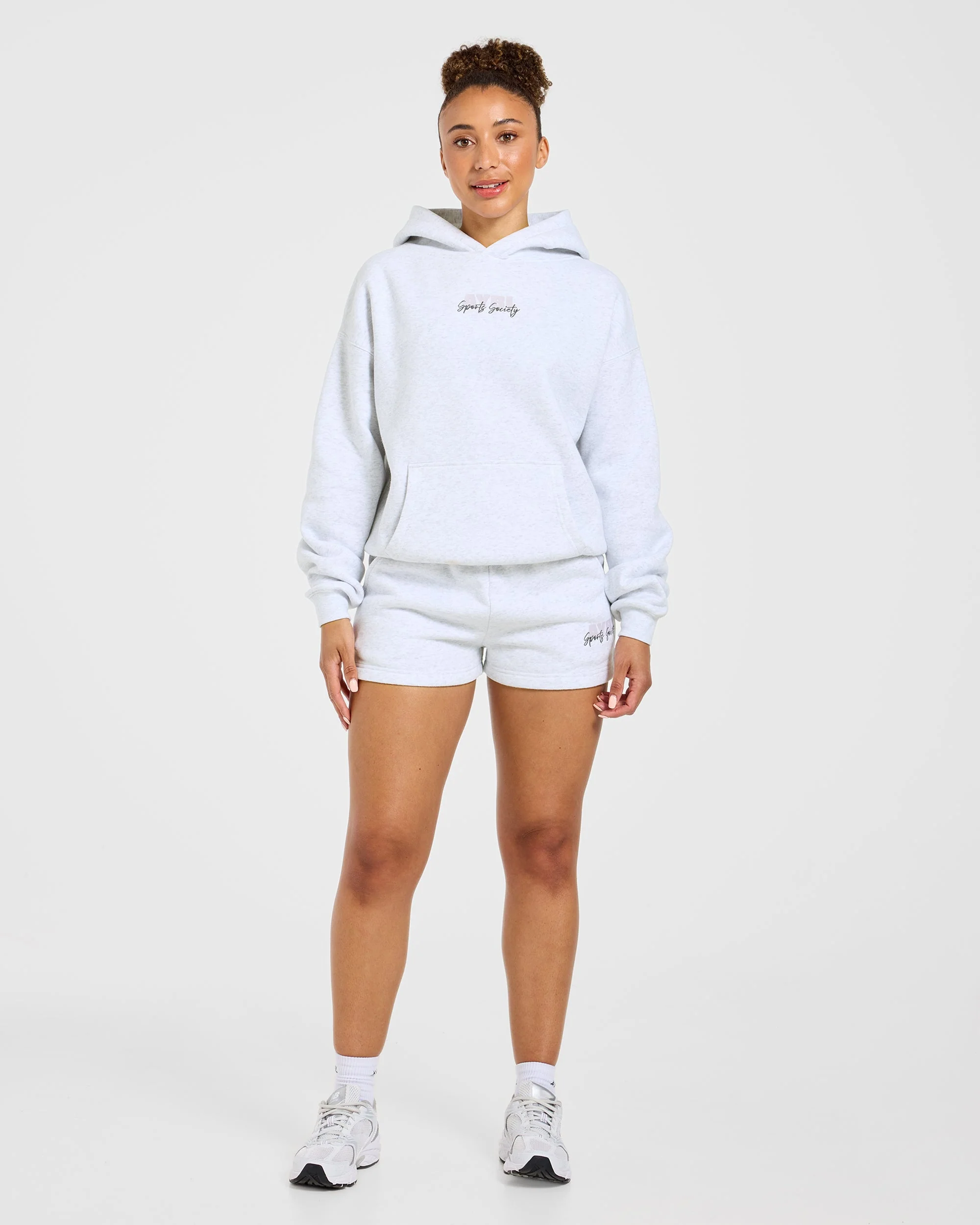 Sports Society Oversized Shorts - Heather Grijs - Image 3
