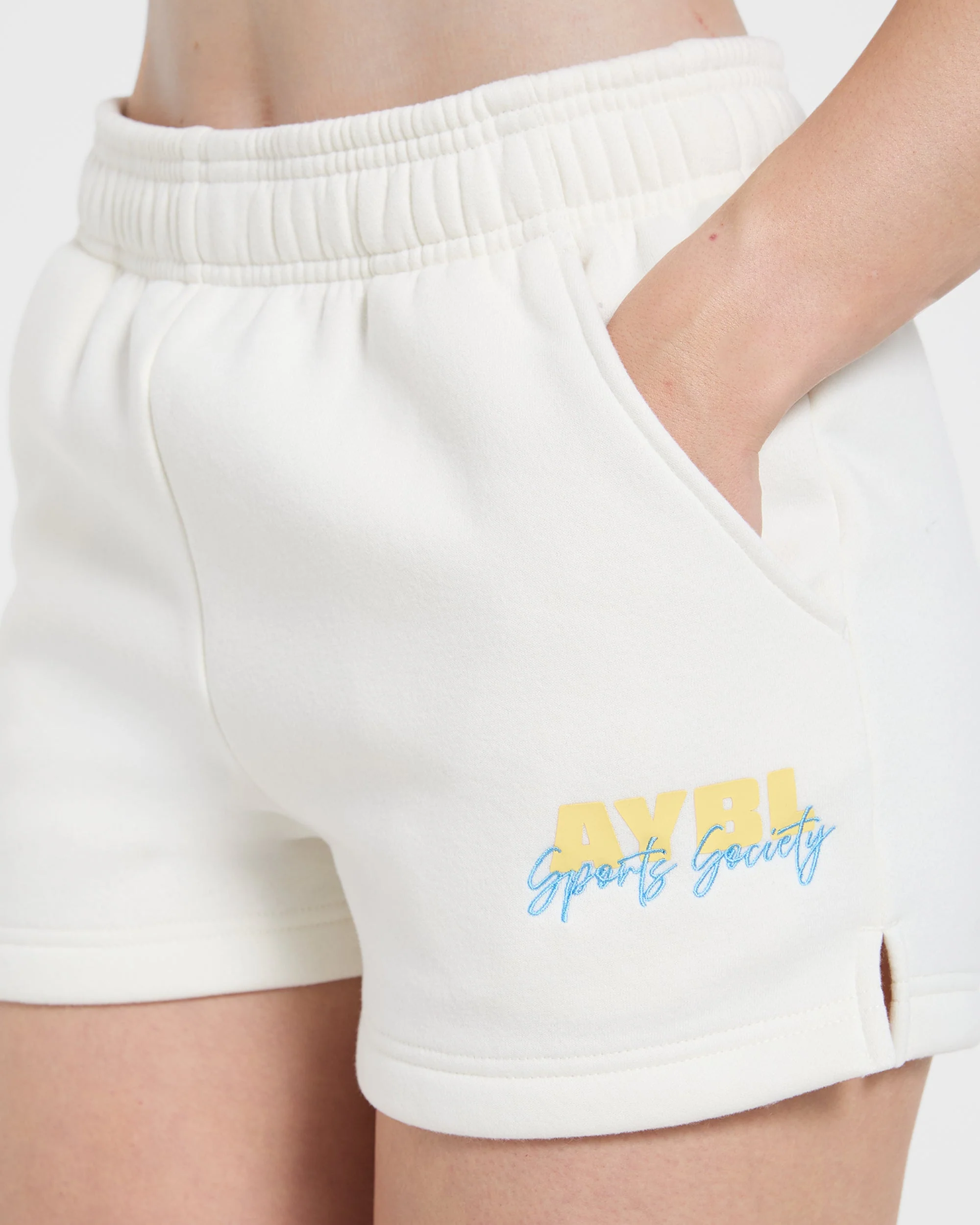 Sports Society Oversized Shorts - Off Wit - Image 5