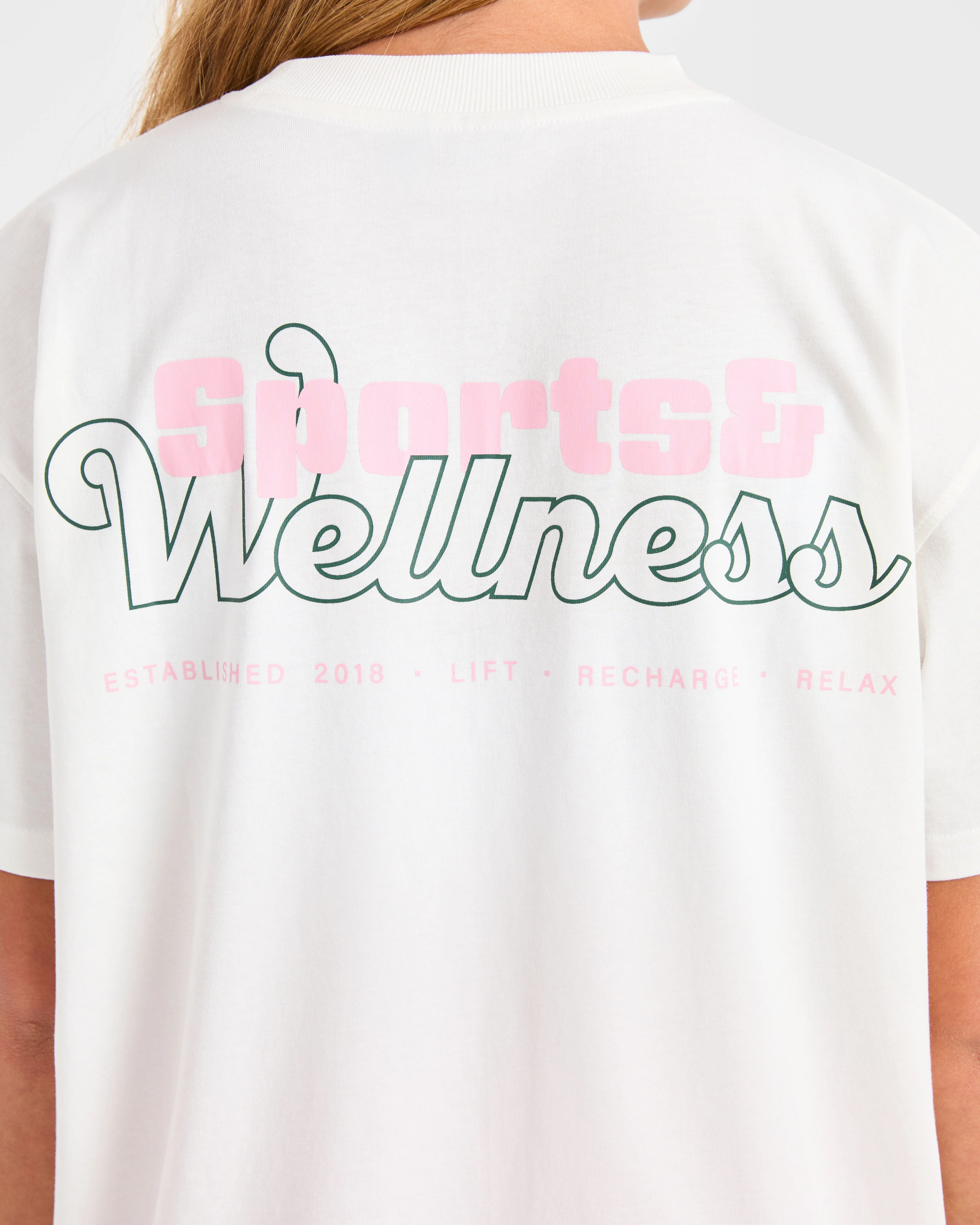 Sports Wellness Oversized T Shirt - Off Wit - Image 5