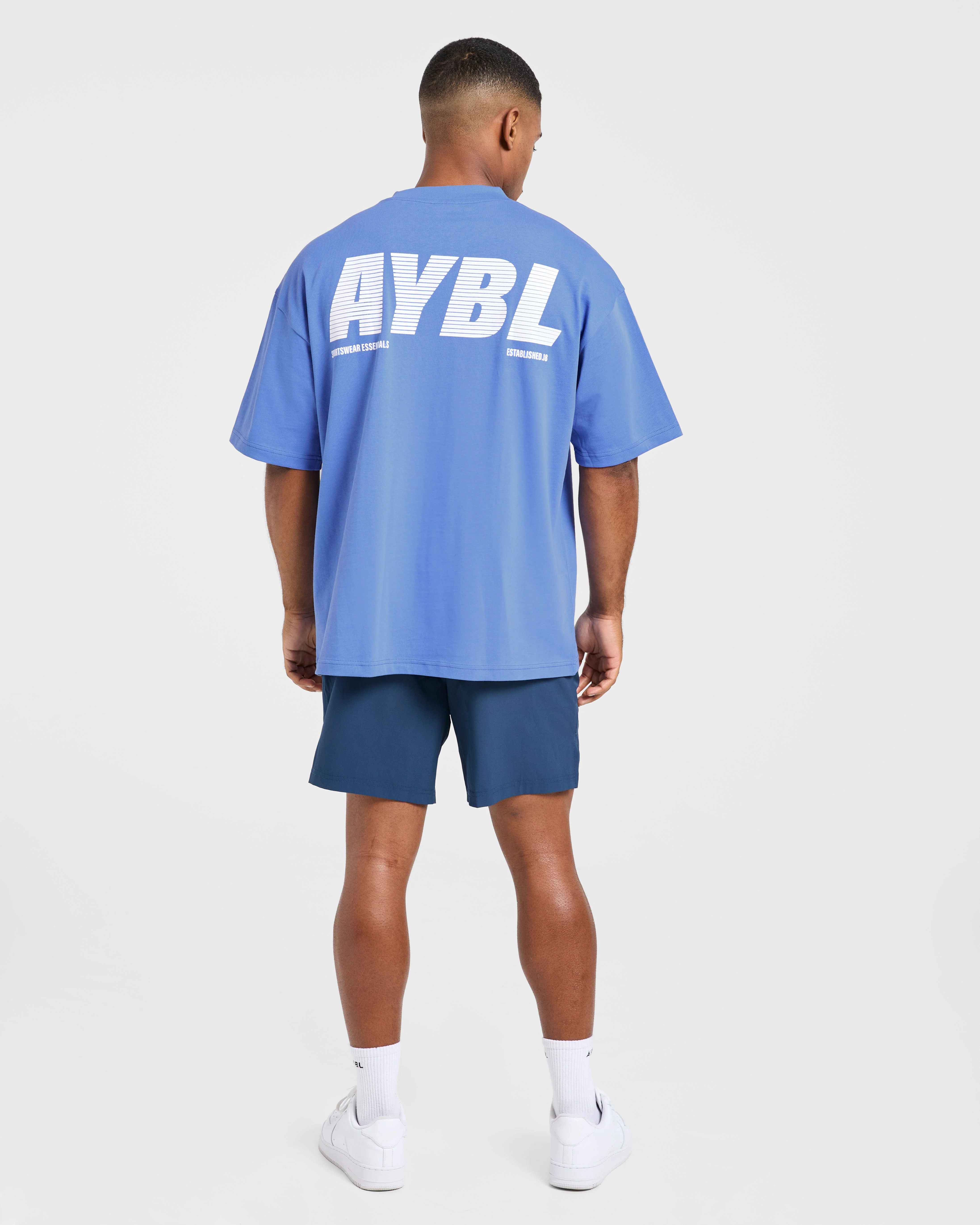 Sportswear Essentials Oversized T Shirt - Indigo Blauw - Image 4