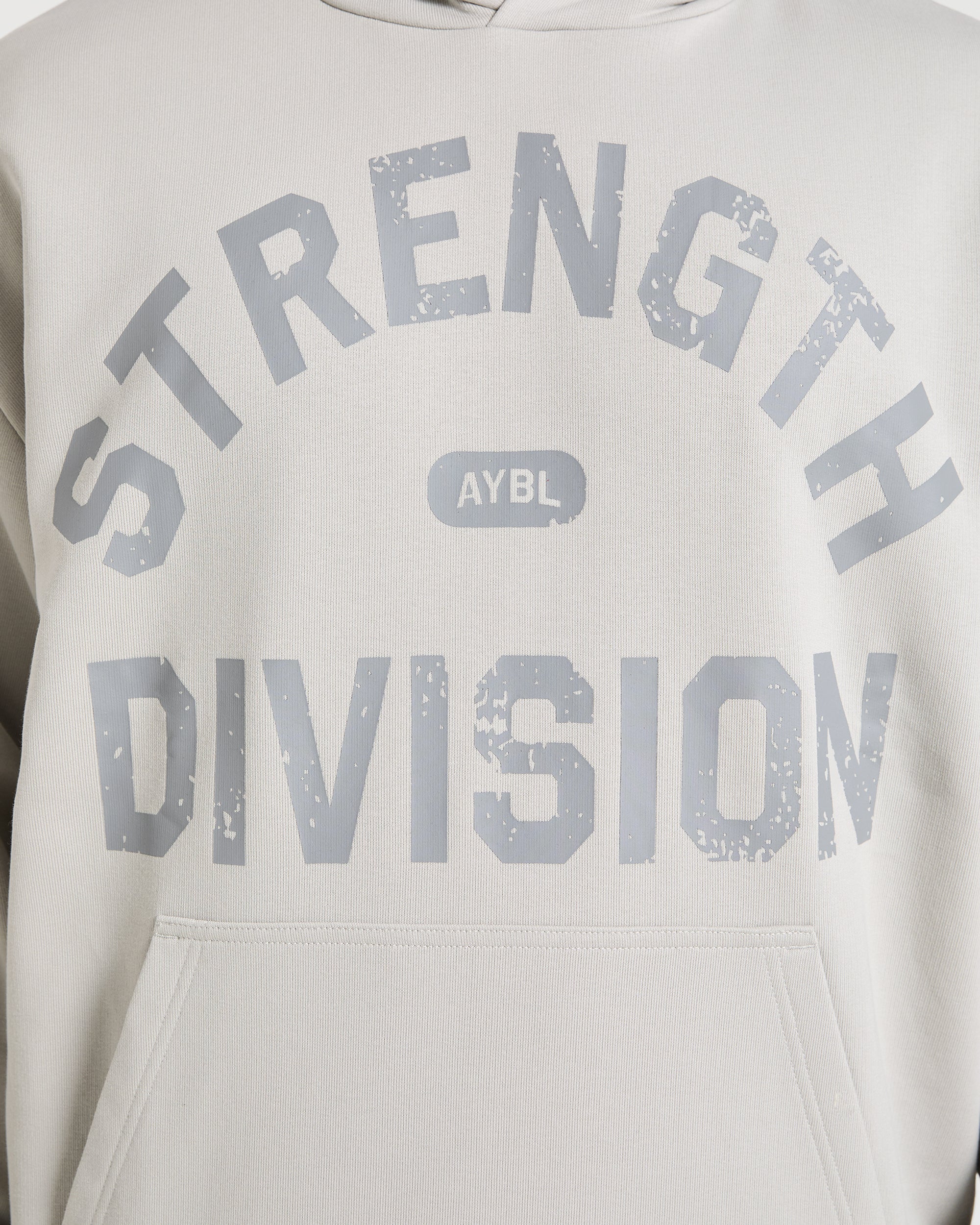 Strength Division Oversized Hoodie - Iced Grijs - Image 5