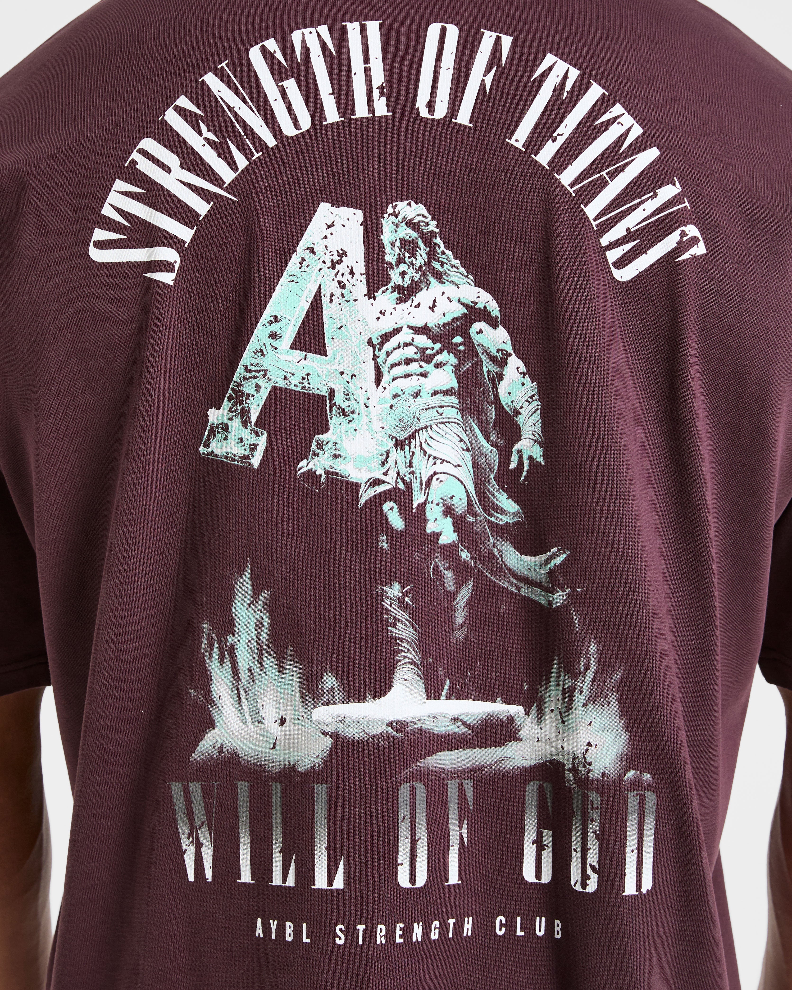 Strength Of Titans Oversized T Shirt - Smoke Bessen - Image 6