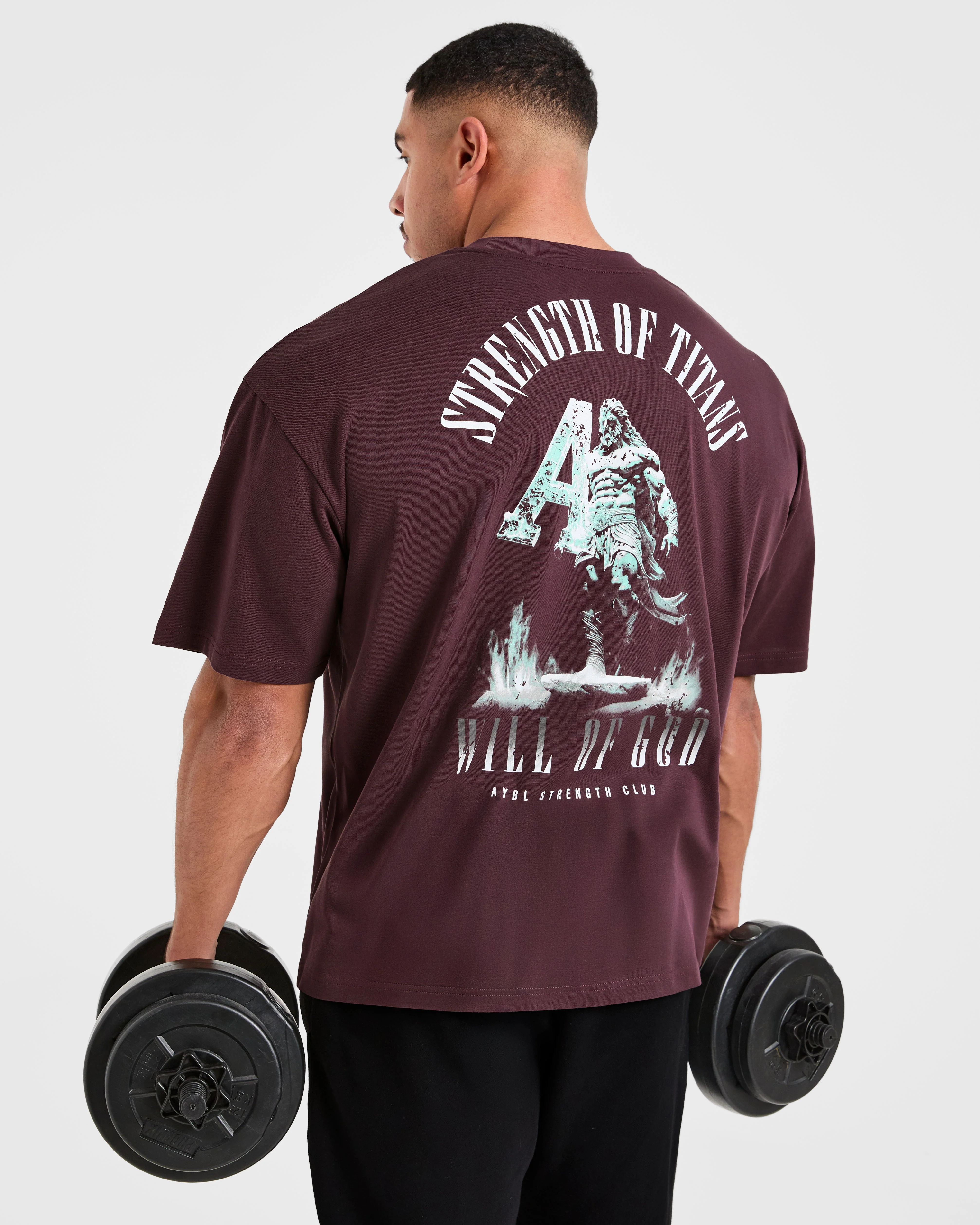 Strength Of Titans Oversized T Shirt - Smoke Bessen - Image 8