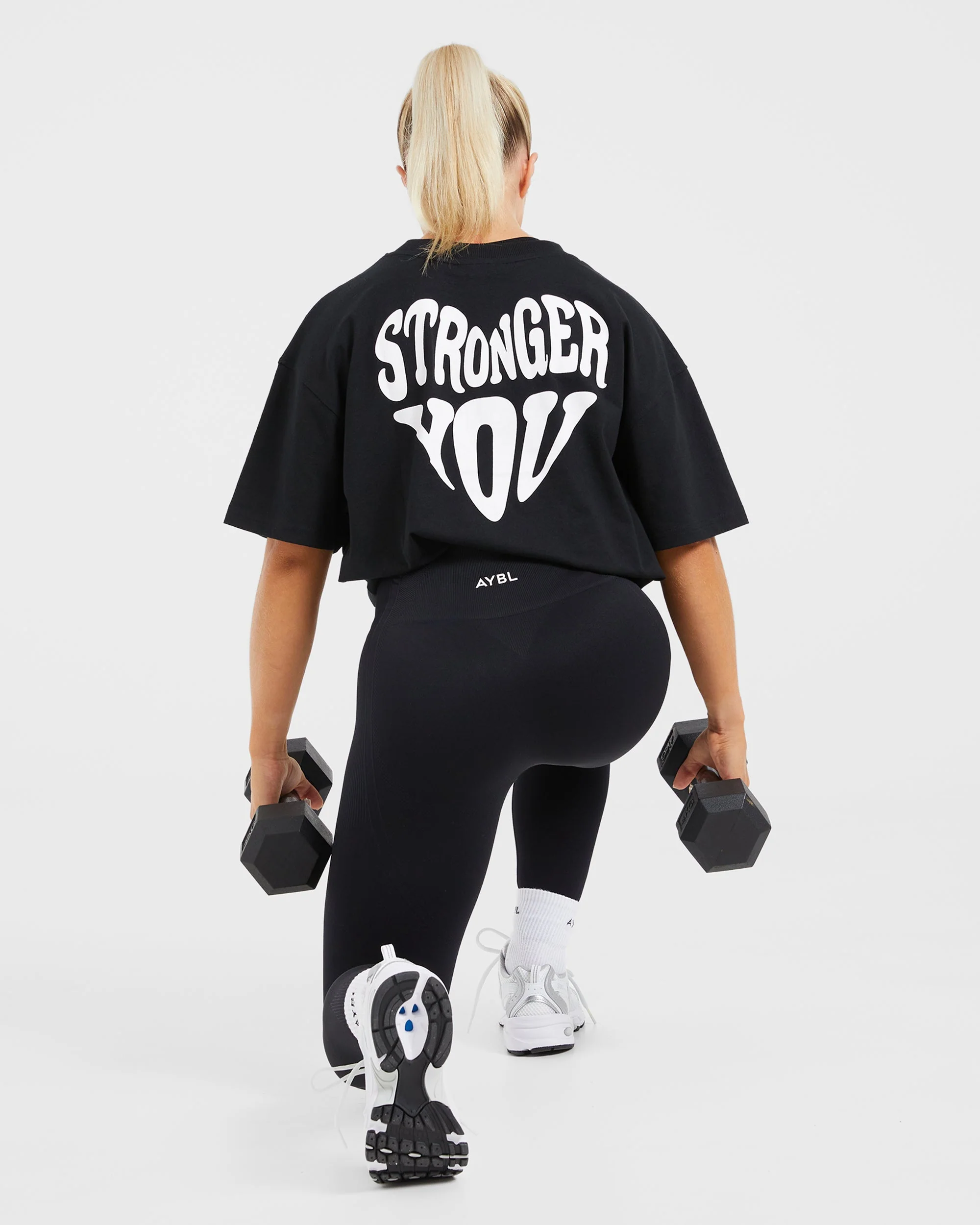 Stronger You Oversized T Shirt - Zwart - Image 8
