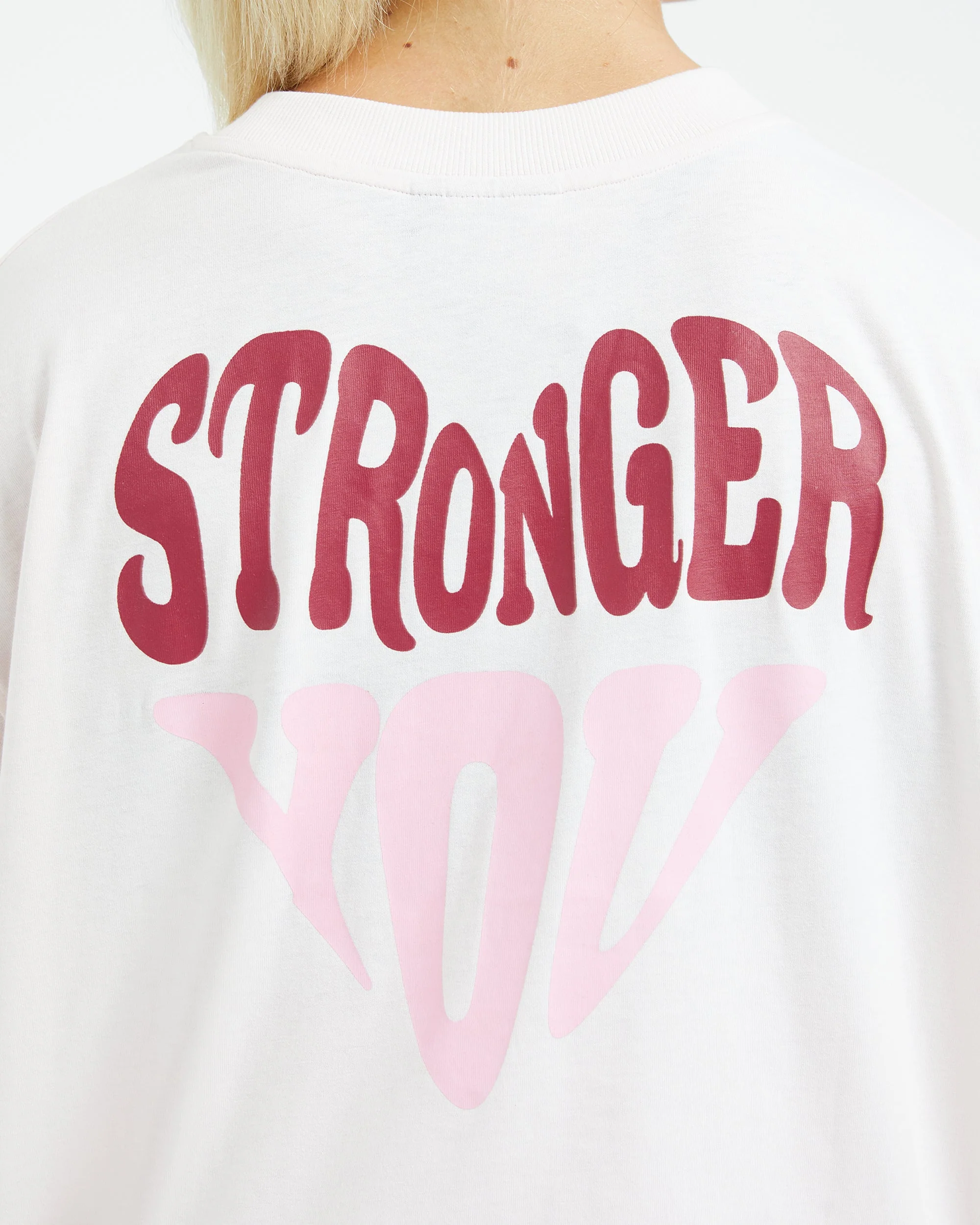 Stronger You Oversized T Shirt - Roze - Image 6