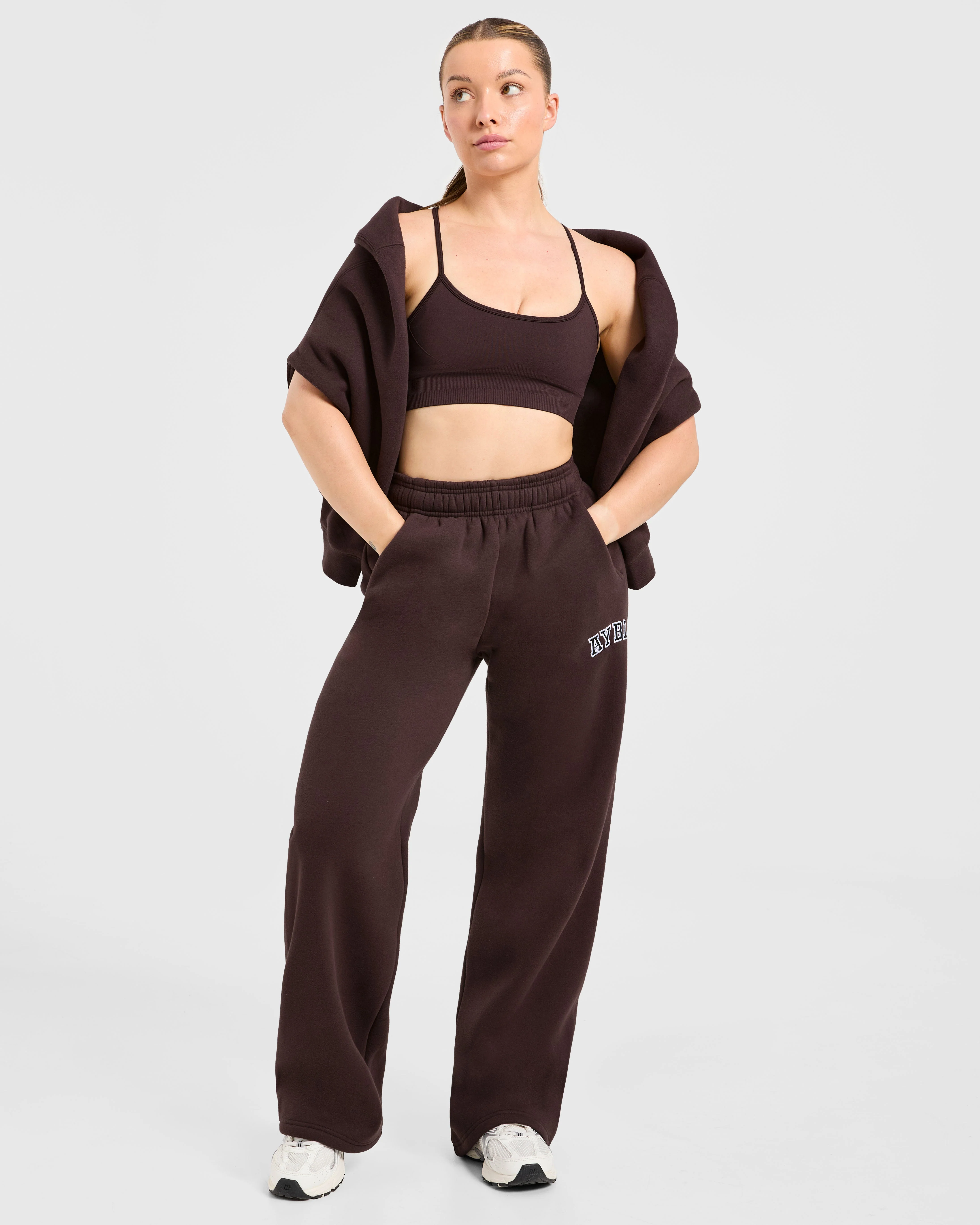 Varsity 2.0 Oversized Straight Leg Joggers - Cocoa Bruin - Image 7