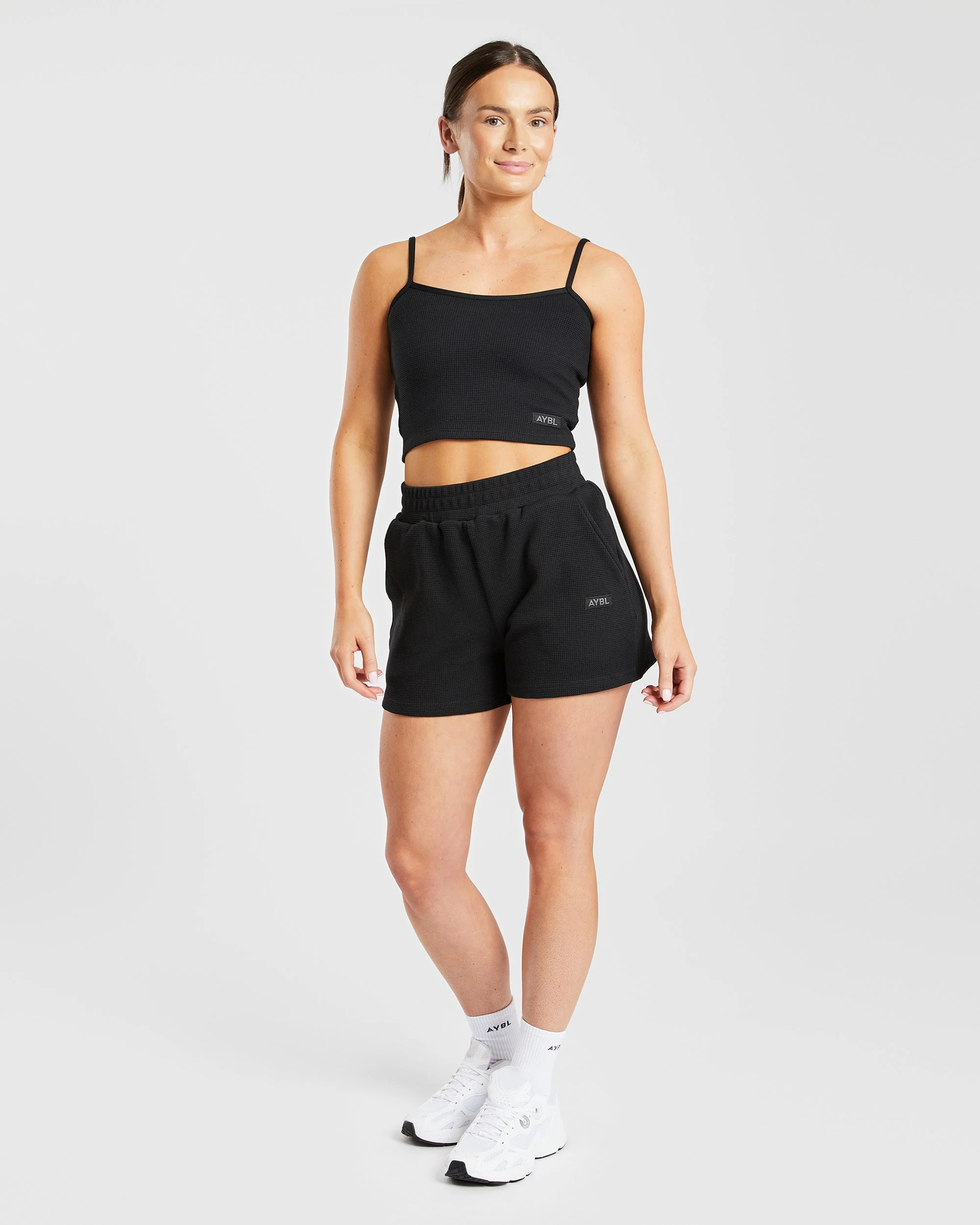 Waffle Shorts - Zwart - Image 3