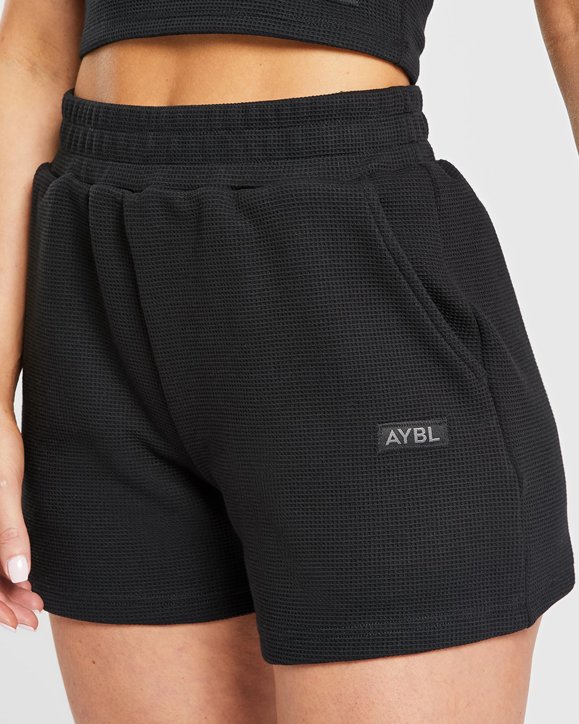 Waffle Shorts - Zwart - Image 5