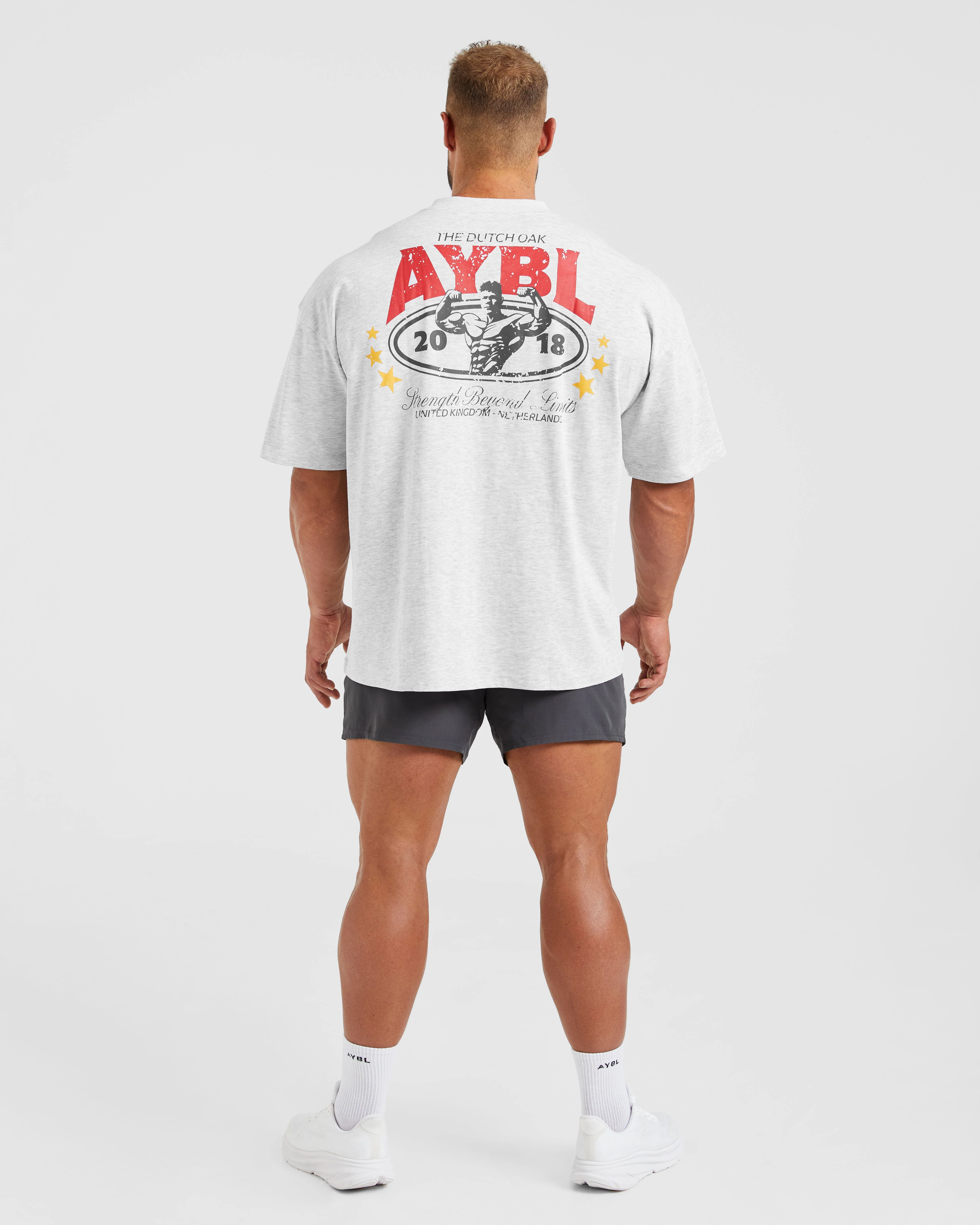 Wesley Vissers X Beyond Limits Oversized T Shirt - Grijs Marl - Image 4